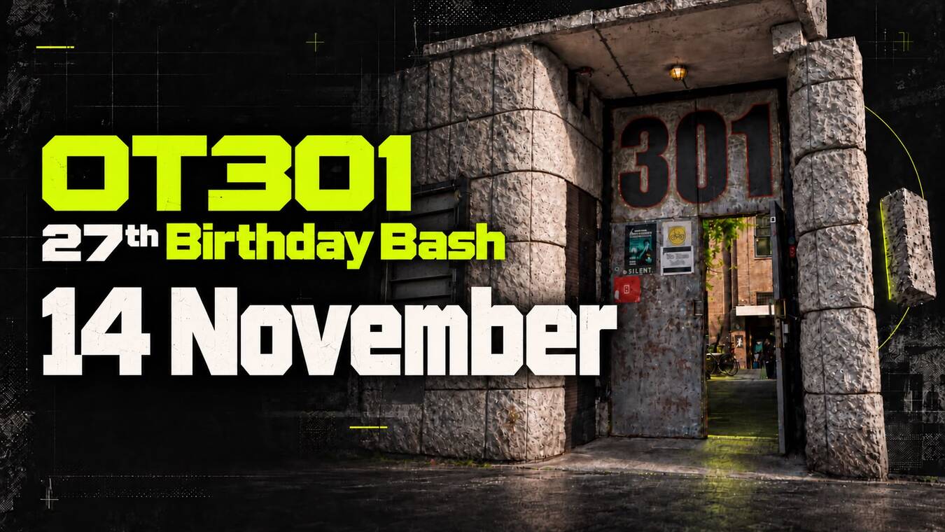 OT301 - 27th Birthday Bash - Night program · OT301, Amsterdam · za 14 nov 2026