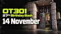 OT301 - 27th Birthday Bash - Night program in OT301, Amsterdam